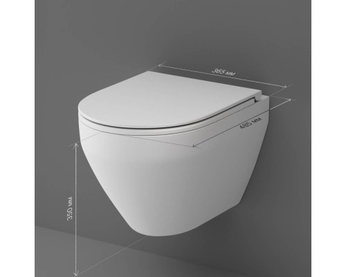 C701700MWSC Унитаз подвесной FlashClean с сиденьем микролифт, матовый C701700MWSC Унитаз подвесной FlashClean с сиденьем микролифт, матовый