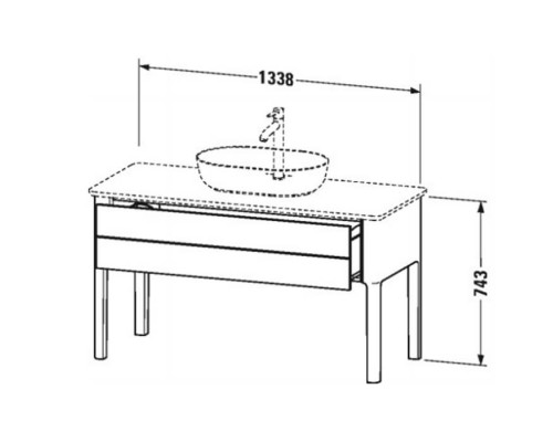 Duravit Luv База напольная 138.8x57х74.3см., 1 выдв.ящик, с раковиной и столешницей каменной, цвет: белый матовый. 0379602300, LU946601717, LU956103636 Duravit Luv База напольная 138.8x57х74.3см., 1 выдв.ящик, с раковиной и столешницей каменной, цвет: белый матовый. 0379602300, LU946601717, LU956103636