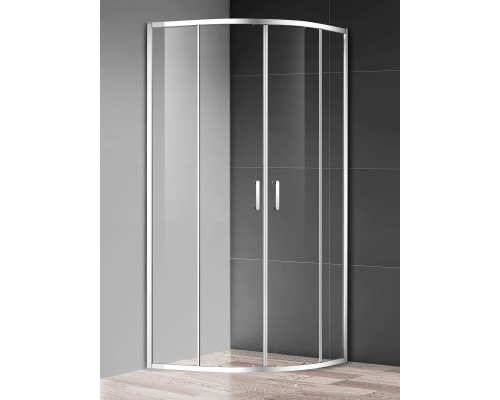 Душевой уголок сегмент 9009001950мм., стекло 6мм, цвет профиля хром. Размер AQM3801F-9