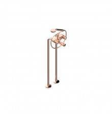THG CORVAIR FIOR DI BOSCO Смеситель для ванны напольный, с ручным душем и шлангом 1500 мм., цвет: Blush PVD. U8K-H62-13CS