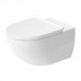 Duravit Architec Комплект: унитаз подвесной Rimless 57х36см, сиденье с микролифтом, Durafix, цвет: белый. 45726900A1 (257209+006969)