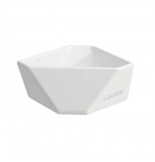 Laufen Home collection Керамическая чаша 105х100х40 мм TRIO TRAY, настольная, цвет: белый. 8.7777.5.000.000.1