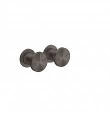 Gessi Origini Смеситель для душа, встраиваемый на 2 позиции,с вставкой., цвет: Black Metal Brushed PVD. 66079#707