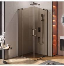 Душевой уголок Cezares Slider A 2 90/100 BR GM профиль оружейная сталь, стекло бронза