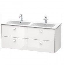 Duravit  Brioso Тумба подвесная 129x47.9х55.3см, с раковиной, с 4 выдвижными ящиками, цвет: белый глянц. 2336130000,  BR410602222