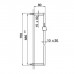 Cisal Shower Штанга для душа с фиксатором 70 см, цвет: черный матовый. DS01209040 Акция