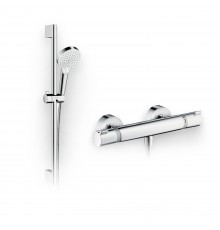 Душевой комплект Термостат Hansgrohe Ecostat Comfort 13116000 для душа + Гарнитур Crometta 1jet 650 26533400