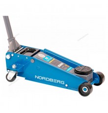 Домкрат подкатной с резиновой насадкой, быстрый подъем NORDBERG N32030 3 т