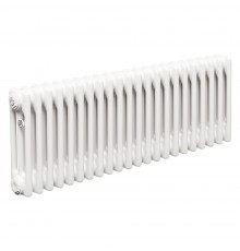 Трубчатый радиатор ТЕПЛОФОРТ ТР3037, 22 секции, боковое подключение 3/4”, белый глянец 200046
