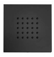 Bossini Cubic Flat Настенная форсунка 10х10 см, цвет: черный матовый . I00176.073