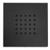 Bossini Cubic Flat Настенная форсунка 10х10 см, цвет: черный матовый . I00176.073