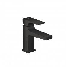 Hansgrohe Metropol Смеситель для раковины 100, на 1 отв, с донным клапаном, излив 127мм, цвет: черный матовый. 32500670