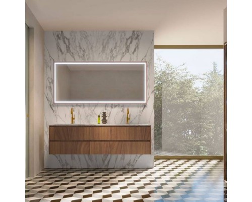 Oasis Eden Композиция №23 Комплект мебели подвесная 71х52.5см., цвет: Walnut/белый/золото. Oasis Eden Композиция №23 Комплект мебели подвесная 71х52.5см., цвет: Walnut/белый/золото.