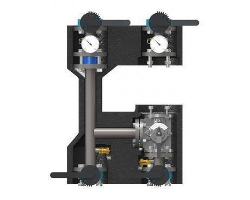 Насосная группа, ELSEN, смесительная, фланцевая DN 50 PN10, без насоса и сервопривода Насосная группа, ELSEN, смесительная, фланцевая DN 50 PN10, без насоса и сервопривода