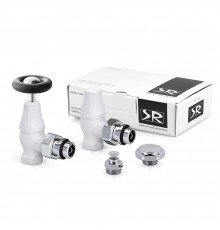 Комплект SR Rubinetterie серия Old Style 1/2 угловой с маховиком, цвет белый K390-1500VC0A