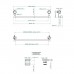 THG Dragon Sun Полотенцедержатель 65.9см., подвесной, цвет: золото. U5D-F01-514/60