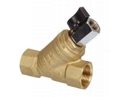 Фильтр сетчатый Danfoss FVR-D Ду40 Ру25 Rp1 1/2 со спускным краном, с внутренней резьбой. 065b8245