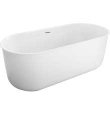 Акриловая ванна BelBagno BB709-1700-780 170x80 см, отдельностоящая, овальная, со сливом-переливом, с донным клапаном