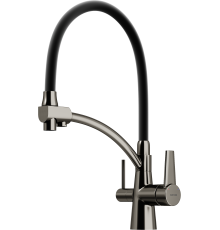 Смеситель для кухни Sancos Eri SC4001GG с гибким изливом, вороненая сталь