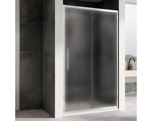 Душевая дверь в нишу Abber Schwarzer Diamant AG30120MH 120 см, профиль хром, стекло матовое