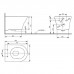 TOTO MH Унитаз подвесной 39.4x53x33.9см, безободковый, Tornado Flush, CeFiONtect, цвет: белый. CW162Y#XW