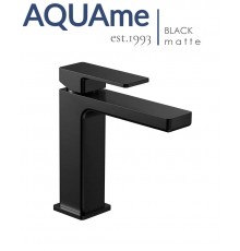 Смеситель для раковины AQUAme Savona 125 матовый черный AQM6810MB