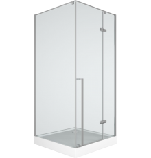 Душевой уголок Bauedge Bau Stil SB0013 90x90, с поддоном, профиль хром
