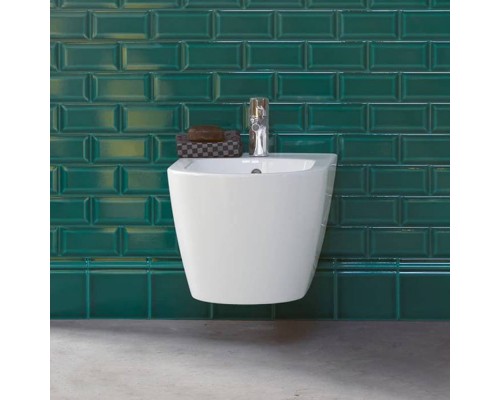 Duravit ME by Starck Биде подвесное 37x48см, с 1 отв., вкл. крепление Durafix, с покрытием WonderGliss, цвет: белый. 22901500001