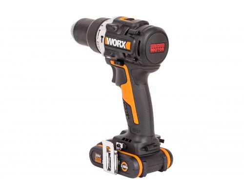 Дрель-шуруповерт ударная аккумуляторная WORX WX352, 60Нм, 20В, бесщеточная, 2Ач x2, ЗУ 2А, кейс