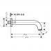 Hansgrohe Vernis Shap Излив для ванны, цвет: хром . 71460000