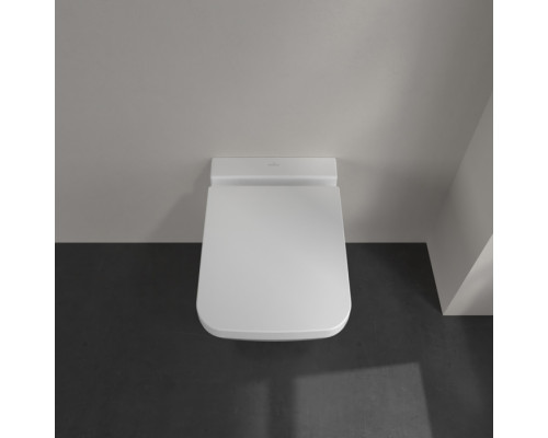 VilleroyBoch Finion Унитаз подвесной 37.5х56х35см., CeramicPlus, цвет: альпийский белый. 4664R0R1