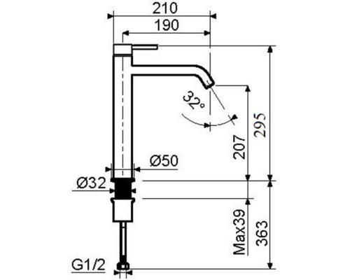 Plumberia Selection IXO Смеситель для раковины, на 1 отв., h28.5см., высокий, цвет: хром. XO0052CR Plumberia Selection IXO Смеситель для раковины, на 1 отв., h28.5см., высокий, цвет: хром. XO0052CR