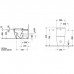 Duravit Happy D2 Унитаз напольный, 36,5х63 см,, с бачком 6 л , механизмом цвет хром,  с креплением, двойного смыва подключение снизу слева, цвет: белый. 2134090000,  0934000005