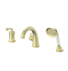 Смеситель на борт ванны Wonzon   Woghand WW-88659008-BG, брашированное золото