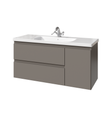 Тумба с раковиной Caprigo Forte 120 R, подвесная, айрон