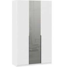 Шкаф для одежды ТриЯ Тесса 201.001.000 135х53 см, комбинированный, белый жемчуг, белый глянец