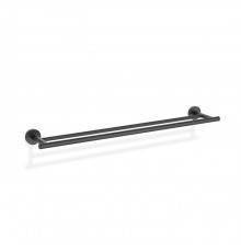 Decor Walther Basic HTD65 Полотенцедержатель двойной 65см, подвесной, цвет:черный матовый. 0531760
