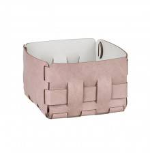 Colombo Adj Корзинка Mini Bottega, 19x19H13 см, цвет: пепельная роза/устричный. BADJ1019-0702