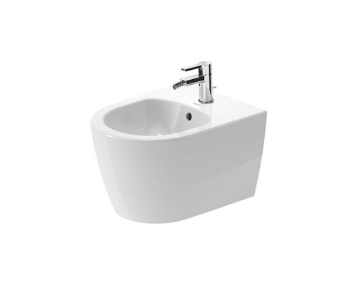 Duravit ME by Starck Биде подвесное 37x48см, с 1 отв., вкл. крепление Durafix, с покрытием WonderGliss, цвет: белый. 22901500001