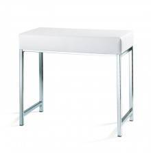Decor Walther DW 66 Скамья 60x30x52см, напольная, цвет: хром / белый. 0503204