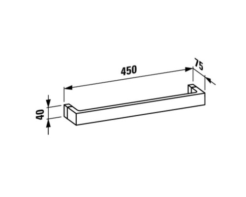 Laufen Kartell Полотенцедержатель 45см, подвесной, цвет: янтарь. 3.8133.1.081.000.1 Laufen Kartell Полотенцедержатель 45см, подвесной, цвет: янтарь. 3.8133.1.081.000.1
