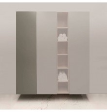 Burgbad Пенал подвесной 50хh196х37см, SX, петли слева, дверь push-open, 4 полки, цвет: Grey matt. PLAA001L F4024/K0171 САЛОН