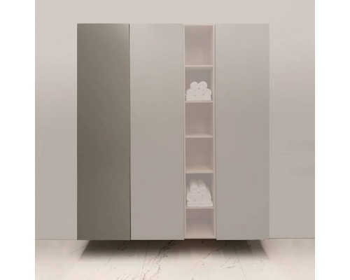 Burgbad Пенал подвесной 50хh196х37см, SX, петли слева, дверь push-open, 4 полки, цвет: Grey matt. PLAA001L F4024/K0171 САЛОН Burgbad Пенал подвесной 50хh196х37см, SX, петли слева, дверь push-open, 4 полки, цвет: Grey matt. PLAA001L F4024/K0171 САЛОН