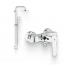 Душевой комплект Смеситель для душа Grohe Eurostyle Cosmopolitan 33590002 + Стойка New Tempesta Rustic 26452001
