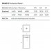 Dea Design Pedestal Basin Раковина 45х45х90см., напольная, без отв., Glasstek, прозрачная смола, цвет: Sunset R1. DD2017 450 R1