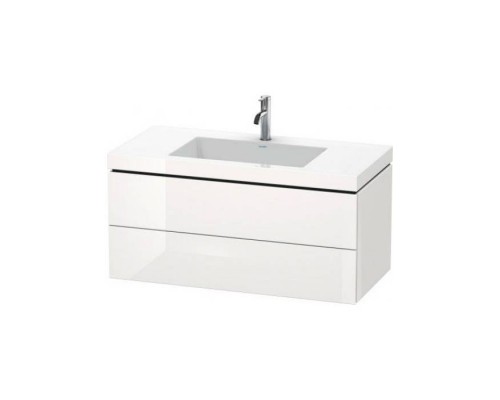 Duravit L-Cube База с раковиной 100x48х50см., напольная, 2 выдв. ящика, High Gloss, цвет: белый. LC6928O2222 Duravit L-Cube База с раковиной 100x48х50см., напольная, 2 выдв. ящика, High Gloss, цвет: белый. LC6928O2222