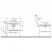 Duravit Happy D.2 Plus Консоль напольная с умывальником 77.5х49х46.8см, с 1 отв под смесит, 1 полка, 1 полотенцедержатель, выпуск, цвет: белый глянцевый/хром. HP4837O2222