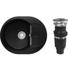 Комплект Мойка Polygran Atol 854826 космос + Измельчитель Bone Crusher BC 610-AS