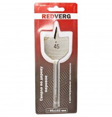 Сверло по дереву REDVERG перовое HCS 45 мм(600351)