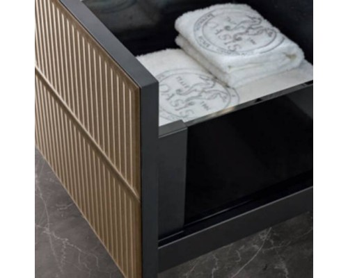 Oasis Rialto Комплект мебели напольный, №4, L116xP51x H:200см, цвет: metallic Gianduia/хром. Oasis Rialto Комплект мебели напольный, №4, L116xP51x H:200см, цвет: metallic Gianduia/хром.